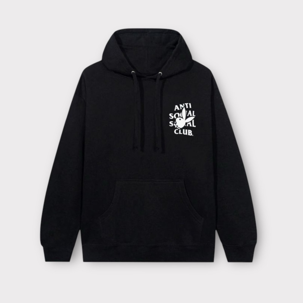 Anti Social Social Club x Playboy Hoodie Bunny Logo NWT